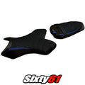 Yamaha Yzf R1 2004 2005 2006 Seat Cover Tappezzeria Ultragrip Blue Black