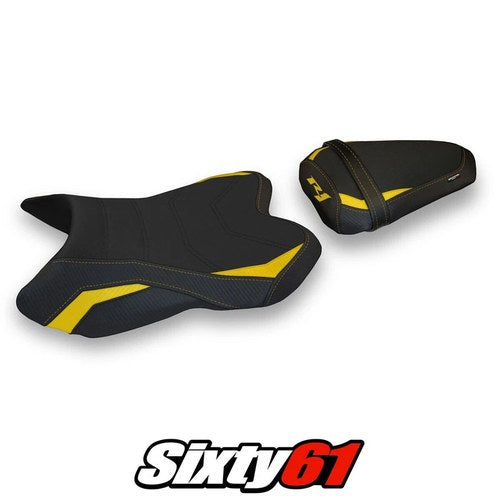 Yamaha Yzf R1 2007 2008 Seat Cover Tappezzeria Comfort Yellow Black 07 08