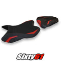 Yamaha Yzf R1 2007 2008 Seat Cover Tappezzeria Red Black 07 08