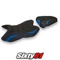 Yamaha Yzf R1 2007 2008 Seat Cover Tappezzeria Ultragrip Blue Black 07 08