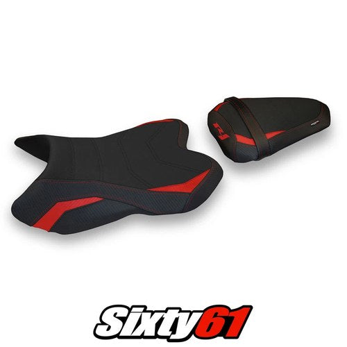 Yamaha Yzf R1 2007 2008 Seat Cover Tappezzeria Comfort Red Black 07 08