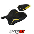 Yamaha Yzf R1 2015-2024 2025 2026 Seat Cover Tappezzeria Comfort Yellow White SE
