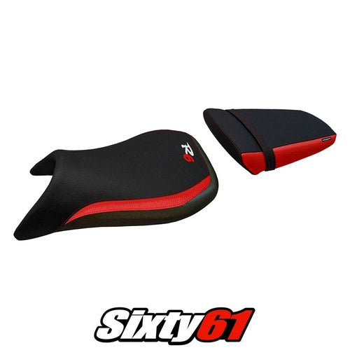 Yamaha Yzf R6 2003 2004 2005 Seat Cover Tappezzeria Red Black 03 04 05