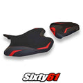Yamaha Yzf R6 2008-2012 2013 2014 2015 2016 Seat Cover Tappezzeria Red Black