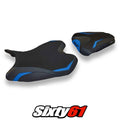 Yamaha Yzf R6 2008-2012 2013 2014 2015 2016 Seat Cover Tappezzeria Blue Black