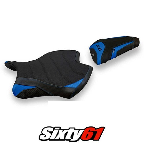 Yamaha Yzf R6 2017-2022 2023 2024 2025 Seat Cover Tappezzeria Ultragrip Blue