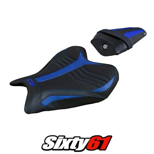 Yamaha Yzf R7 2021-2023 2024 2025 Seat Cover Tappezzeria Ultragrip Blue Black