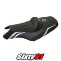 Yamaha T-Max 2008-2012 2013 2014 2015 2016 Seat Cover Tappezzeria Silver Black