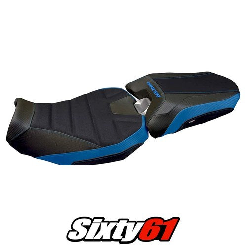 Yamaha Tracer 900 2018 2019 2020 Seat Cover Tappezzeria Ultragrip Blue Black