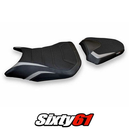 Honda CBR500R 2017-2022 2023 2024 2025 Seat Cover Tappezzeria Ultragrip Silver