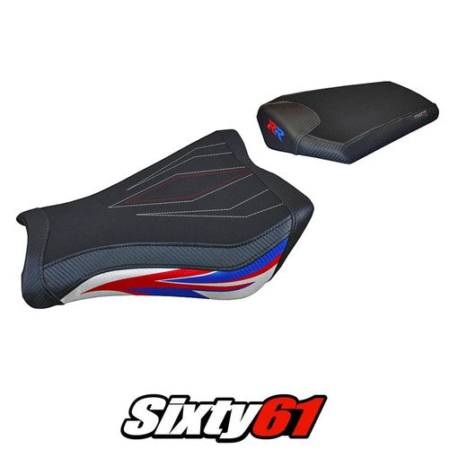 Honda CBR1000RR 2008-2015 2016 Seat Cover Tappezzeria Comfort White Red Blue