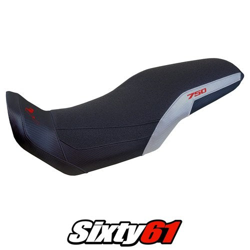 Honda Transalp XL 750 2023-2025 Seat Cover Tappezzeria Ultragrip Silver Black
