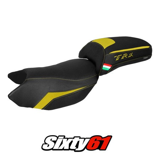 Benelli Trk 502 2017-2023 2024 2025 2026 Seat Cover Tappezzeria Yellow Black