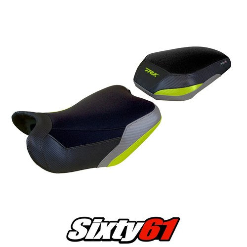 Benelli Trk 702 2023-2025 2026 Seat Cover Tappezzeria Comfort Grey Yellow Black