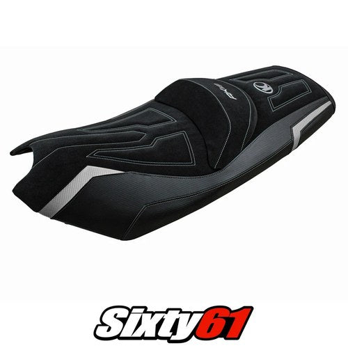 Kymco AK 550 2017-2020 2021 2022 2023 2024 Seat Cover Tappezzeria Silver Black