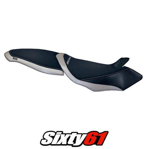 MV Agusta Brutale 750 910 989 2004-2009 2010 2011 Seat Cover Tappezzeria Silver