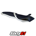 MV Agusta Brutale 990R 1078R 1090RR 2007-2015 Seat Cover Tappezzeria Whtie Black