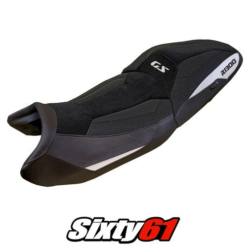 BMW R1300GS 2023-2025 2026 Touring Seat Cover Tappezzeria Ultragrip White Black