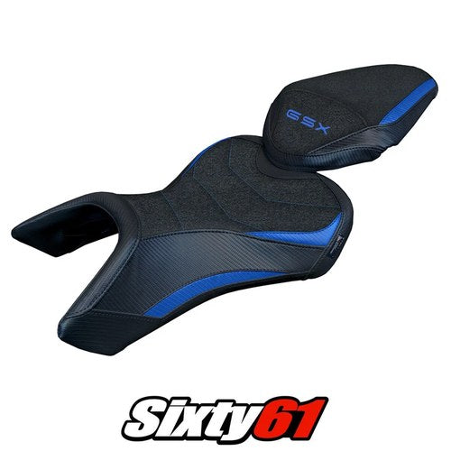 Suzuki Gsx 8S-8R 2023 2024 2025 Seat Cover Tappezzeria Ultragrip Blue Black