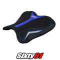 Yamaha Yzf R1M 2015-2025 2026 Rider Seat Cover Tappezzeria Ultragrip Blue Silver