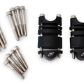 AS3 Performance 28.6MM Handlebar Raisers Risers Kit 20mm-60mm Black