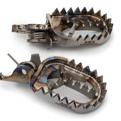 AS3 Titanium Foot Pegs for Kawasaki KX250F 2006-2023 KX450F 2006-2023