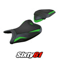 Kawasaki Ninja 250 2018 2019 Seat Cover Tappezzeria Green Black