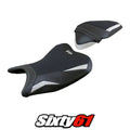Kawasaki Ninja 250 2018 2019 Seat Cover Tappezzeria Ultragrip White Black
