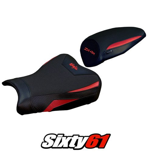 Kawasaki ZX4R 2023 2024 2025 Seat Cover Tappezzeria Red Black