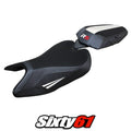Aprilia RS 457 2023 2024 2025 2026 Seat Cover Tappezzeria White Black
