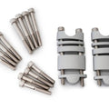 AS3 Performance 22.2MM Handlebar Raisers Risers Kit 20mm-60mm Silver