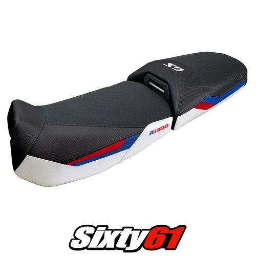 BMW R1300GS Adventure 2024-2026 Seat Cover Tappezzeria Comfort White Red Blue