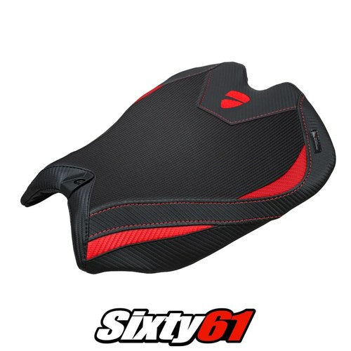 Ducati Panigale V4 2025 2026 Seat Cover Tappezzeria Black Red Ducati Logo