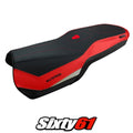 Ducati Multistrada V4 2021-2026 Rally Seat Cover Tappezzeria Ultragrip Red Silvr