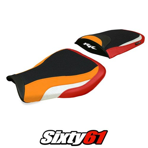 Honda Cbr 600 RR 2007-2024 2025 2026 Seat Cover Tappezzeria White Red Orange