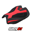 Ducati Panigale V4 2025 2026 Seat Cover Tappezzeria Suede Black Red Ducati Logo