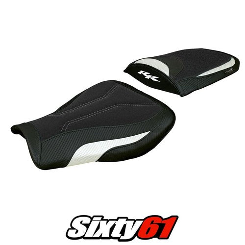 Honda Cbr 600 RR 2007-2025 2026 Seat Cover Tappezzeria Ultragrip White Black