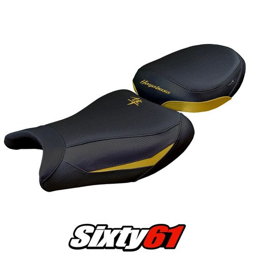 Suzuki Gsx 1300 R Hayabusa 2021-2025 Seat Cover Tappezzeria Black Gold