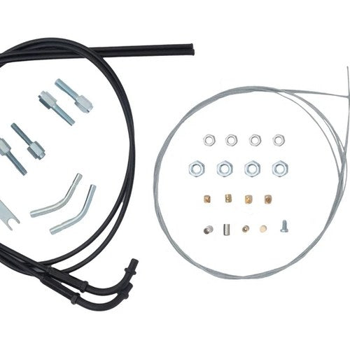 AS3 Venhill Universal Twin Throttle Cable Kit For Domino XM2 Twist Grip Black