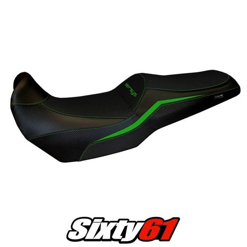 Kawasaki Versys 1100 2025 Seat Cover Tappezzeria Green Black
