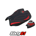 Ducati Panigale V4 2025 2026 Seat Cover Tappezzeria Ultragrip Red Black Logo V4