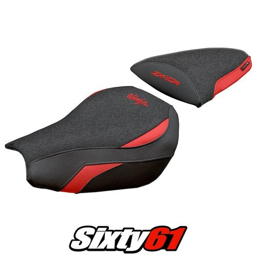 Kawasaki Ninja ZX 10 R 2006-2007 Seat Cover Tappezzeria Ultragrip Red Black