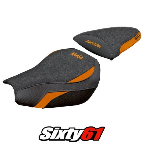 Kawasaki Ninja ZX 10 R 2006-2007 Seat Cover Tappezzeria Ultragrip Orange Black