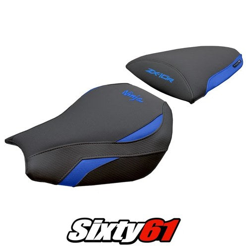 Kawasaki Ninja ZX 10 R 2006-2007 Seat Cover Tappezzeria Comfort Blue Black