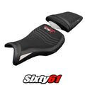 Triumph Daytona 675R 2006 2007-2012 Seat Cover Tappezzeria Ultragrip White Black