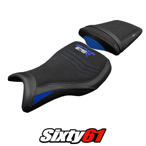 Triumph Daytona 675R 2006 2007-2012 Seat Cover Tappezzeria Ultragrip Blue Black