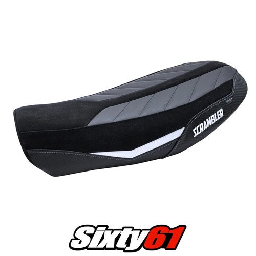 Ducati Scrambler Urban Motard 2022 2023 2024 Seat Cover Tappezzeria White Black