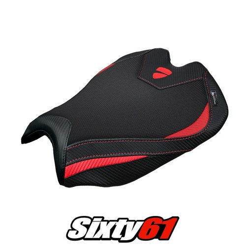 Ducati Streetfighter V4 2025 2026 Seat Cover Tappezzeria Comfort Red Black
