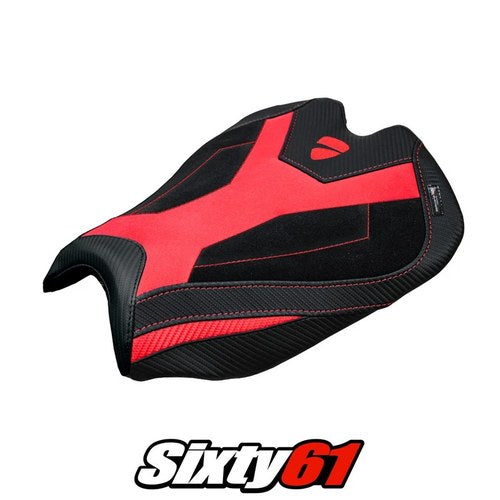 Ducati Streetfighter V4 2025 2026 Seat Cover Tappezzeria Velvet Red Black