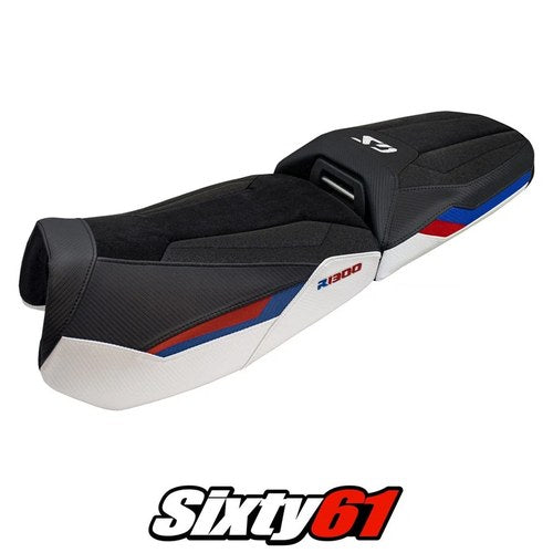 BMW R1300GS Adventure 2024-2026 Seat Cover Tappezzeria Ultragrip White Red Blue